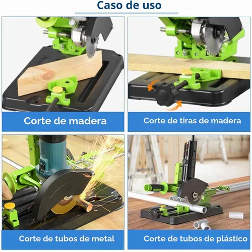 Vista 7 de Abrazadera de soporte de amoladora ajustable de 45 ° para amoladora angular de 3.937-4.921 in