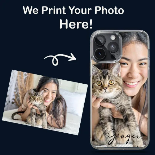 Vista 2 de Funda personalizada para teléfono de mascotas para iPhone de Apple transparente