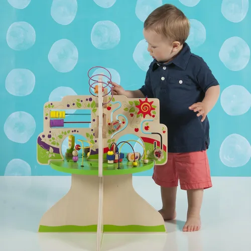 Vista 6 de Manhatan Toy, Libro de cuentos niño de madera/Centro de actividades de aventura, Multicolor
