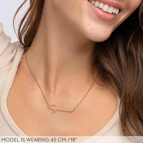 Vista 2 de OAK & LUNA - Collar con nombre personalizado