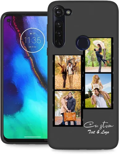Vista 48 de Funda personalizada para Motorola Moto G Stylus 2020 con nombre de foto, texto y foto, GStylus personalizado -20 funda suave y fina (negro) de 6.4