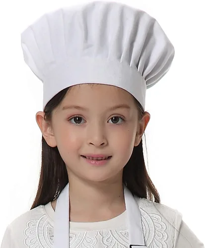 Vista 5 de TOPTIE Sombrero de chef para niños y adultos de algodón elástico ajustable para cocina cocina hornear