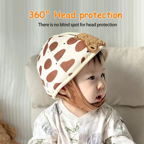 Vista 8 de Casco de seguridad para bebé, protector de cabeza de bebé transpirable para gatear y caminar, casco suave para bebés, anticolisión, ultraligero