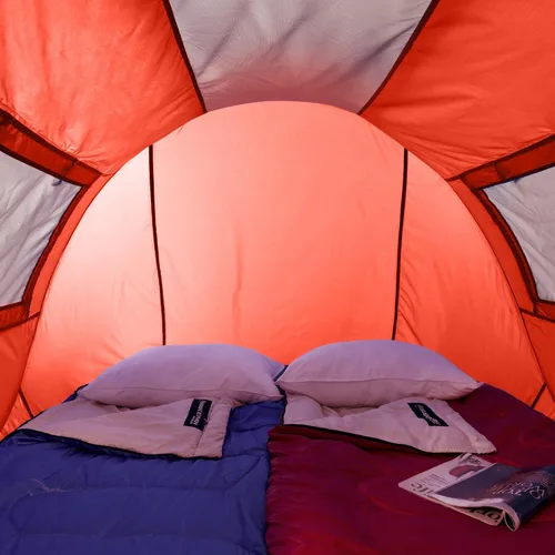 Vista 7 de Wakeman Outdoors - Tienda de campaña para 6 personas, resistente al agua, con mosca de lluvia extraíble y bolsa de transporte, tienda de campaña