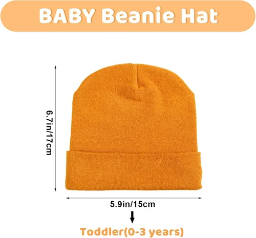 Vista 2 de SATINIOR Gorro de 4 piezas para bebés, gorro para niños y niñas, para invierno, primavera, para bebés, de 0 a 36 meses