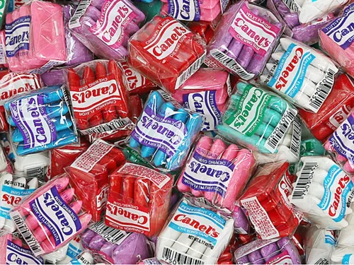 Vista 4 de Venta al por mayor Canels Gum 4pc Fruta 60ct - PAQUETE DE 2