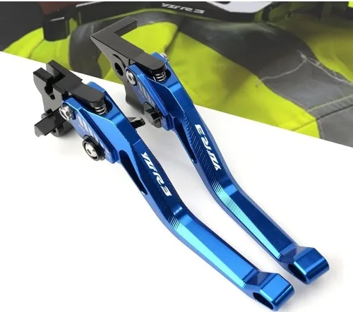 Vista 2 de QQLADY Z 3D Rhombus CNC Palanca de freno de embrague corto ajustable para motocicleta Yamaha YZFR3 YZF-R3 MT03 MT 03 2014 2015 2016 2017 2018-2022 X