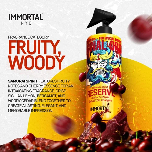 Vista 2 de Immortal NYC, Spray para después del afeitado y bálsamo para hombres, fórmula hidratante y calmante para después del afeitado y colonia, 17 onzas