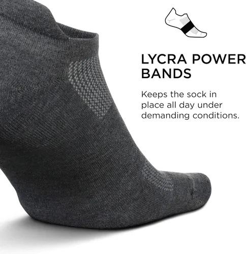 Vista 2 de Feetures Cojín de alto rendimiento con pestañas invisibles - Calcetines para correr para hombres y mujeres - Calcetines atléticos al tobillo