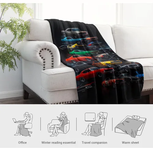 Vista 6 de Jekeno Manta de regalo de automóvil para hombre, hijo, hermano, cumpleaños, San Valentín, Navidad, suave y acogedora felpa para niños, adolescentes