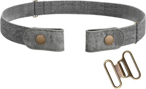Vista 8 de Sin hebilla cinturón elástico para mujeres hombres cinturón de cintura de hasta 72 pulgadas para jeans