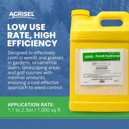 Vista 5 de Agrisel Pendi Hydrocap - Herbicida con fórmula pre-emergente, eficaz en más de 40 hierbas y hierbas de hoja ancha, sin manchas, se mezcla