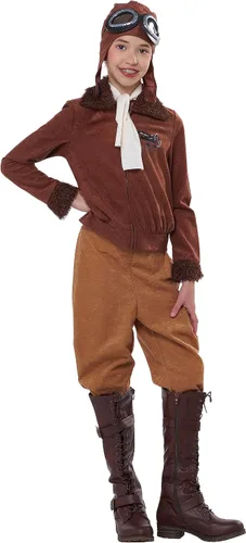 Vista 4 de Disfraz infantil de Amelia Earhart/Aviator