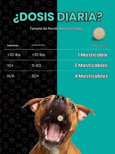 Vista 5 de Horbaach Probióticos para perros y gatos 120 tabletas masticables