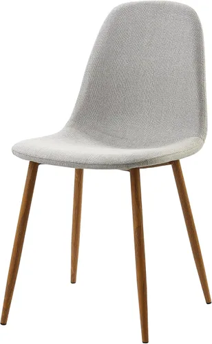 Vista 6 de Teamson Home Minimalista - Asiento de silla de tela con acabado negro para cocina, comedor, sala de estar, lectura, dormitorio, oficina, juego de 2