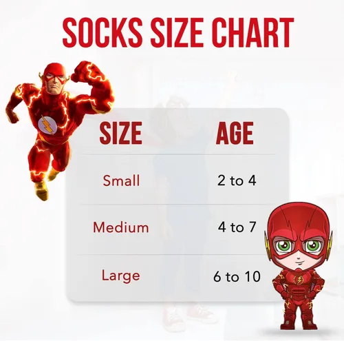 Vista 6 de DC Comics Calcetines para niños paquete de 10 calcetines para niños calcetines para niños pequeños con The Batman Superman Wonder Woman y Flash