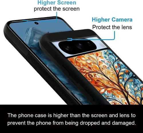 Vista 284 de Compatible con Google Pixel 4A 5G Mobile Case Creative Acrylic Panel trasero Silicona Protección Grip especialmente diseñado para Google Pixel 4A 5G