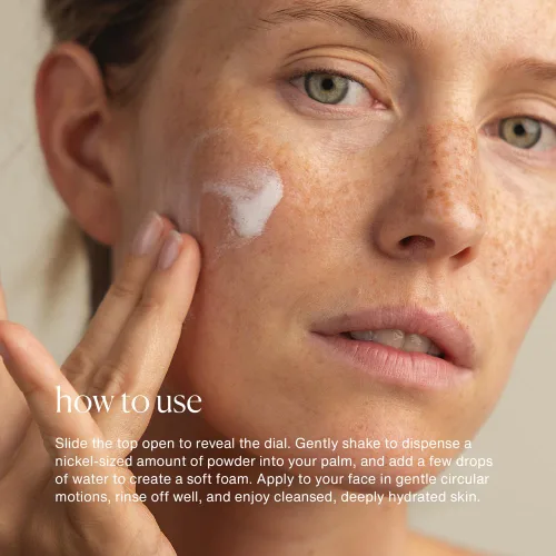 Vista 5 de evolvetogether x Joanna - Limpiador facial dos veces al día con enzima de romero checo para mujeres y hombres, fórmula enzimática hidratante y suave