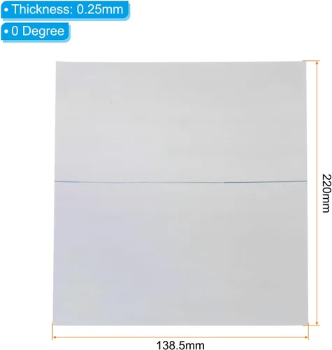 Vista 2 de PATIKIL Hojas de película polarizada de 10.1 pulgadas, paquete de 3 filtros polarizadores lineales adhesivos para pantalla, fotografía, iluminación