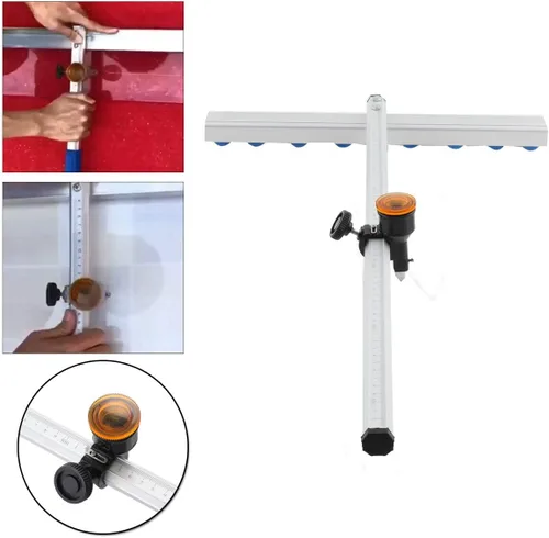 Vista 4 de L-home Herramienta de corte de vidrio en forma de T, cortadores de azulejos, herramienta de corte de tiras de vidrio, control automático, engrasado