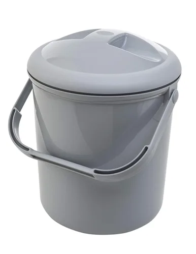Vista 4 de Rotho Babydesign Cubo de pañales, 10l, 0+ Meses, Bella Bambina, Stone-Grey, 20021 0286