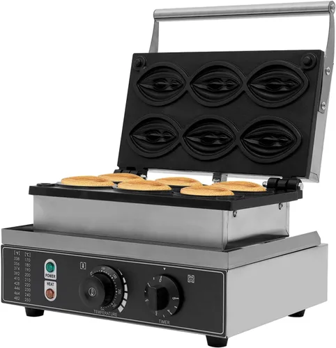 Vista 11 de Electric Ice Cream Cone Machine Commercial 1200W Waffle Cone Maker