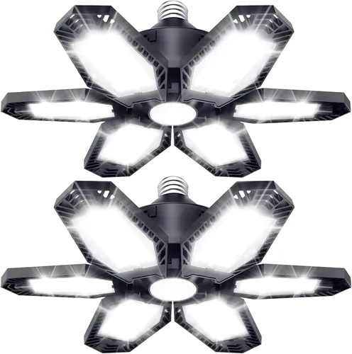 Vista 11 de TANBABY Luces de garaje con sensor de movimiento de 260 W, 30000 lm luces de tienda con control remoto 3 modos (encendido/apagado/automático)
