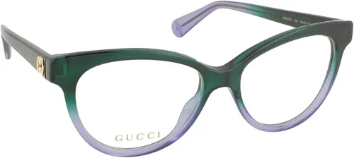 Vista 6 de Gucci Gucci Logo GG 0373O 004 - Lentes de plástico verde para ojo de gato 2047in