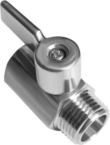 Vista 4 de Beduan Mini válvula de bola de acero inoxidable (316) 1" NPT macho x NPT hembra mini válvula de cierre de bola