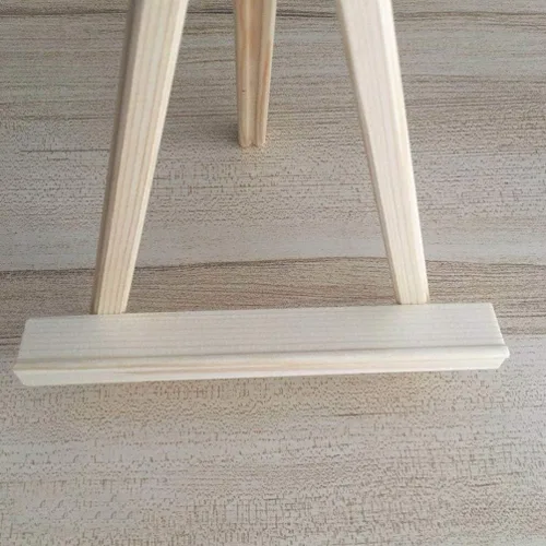 Vista 5 de Caballete triangular para pintura, caballete de madera, caballete de madera, caballete de exhibición de escritorio, 15 uds