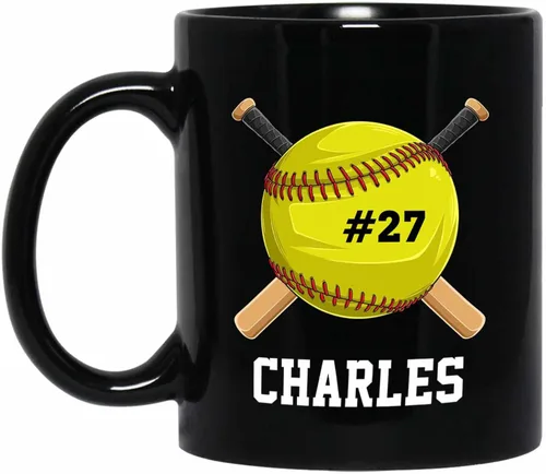 Vista 17 de Taza de café de fútbol personalizada con nombre, regalos para hombres, mujeres, amantes del fútbol, taza de cerámica negra personalizada de 11 onzas
