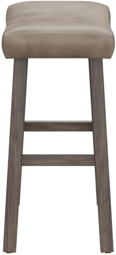 Vista 9 de Hillsdale Taburete para mostrador de sillín para muebles, gris rústico