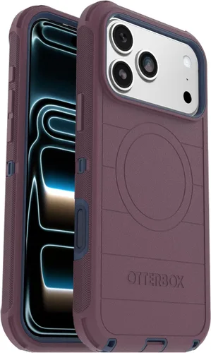 Vista 18 de OtterBox Funda para iPhone 17 Defender Pro Series - Negro - Funda para iPhone resistente, resistente y duradera, se ajusta a MagSafe
