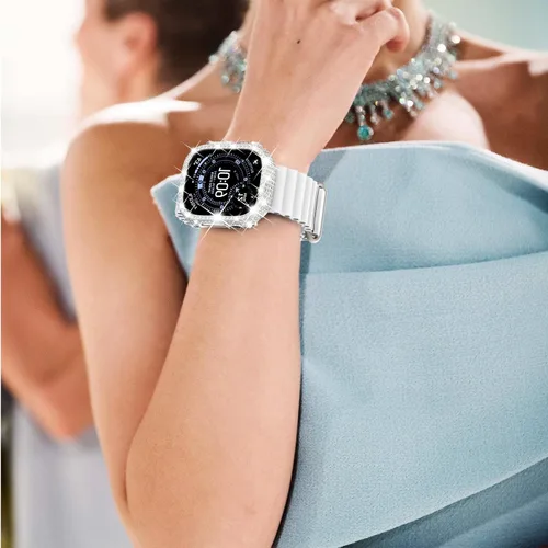 Vista 183 de Surace Bling - Carcasa con protector de pantalla para Apple Watch Series 3, 2, 1 de 1.496 pulgadas