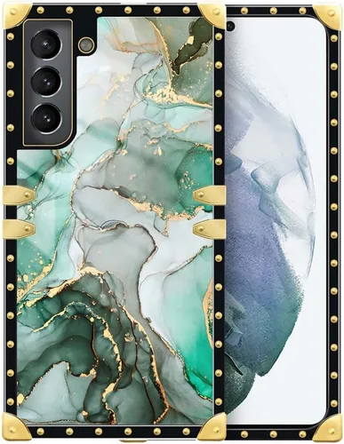 Vista 27 de Funda compatible con Samsung Galaxy S10 4G, TPU suave de lujo y parte trasera de policarbonato duro para niñas y mujeres, funda protectora a prueba