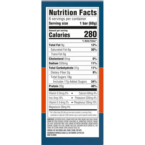 Vista 3 de CLIF BUILDERS – Barras de proteína – Chocolate – 0.71 oz de proteína (2.4 onzas, 6 unidades) (ahora libre de gluten)