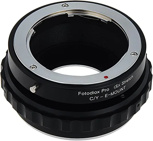 Vista 4 de Fotodiox Adaptador de montaje de lente extensible DLX compatible con lentes Contax/Yashica (CY) a cámaras Sony E-mount