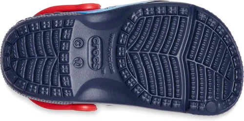 Vista 3 de Crocs Zuecos unisex de superhéroe para niños, Parche de los Vengadores, 7 bebé mayor(de uno a dos años)