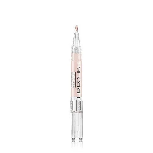 Vista 7 de MODE - Esmalte de labios, 05 onzas líquidas, DELICATE (Melocotón con perla dorada) Brush On Intense Shine Lip Gloss Pen, color cremoso de cuerpo