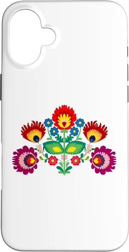 Vista 22 de iPhone 16 Polish Traditional Folk Pattern, Eastern Folklore Case