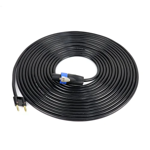 Vista 13 de HBU Livehouse Pro PA DJ Audio Speakon - Paquete de 2 cables de 30 pies compatibles con doble punta de altavoz a amplificador de alimentación