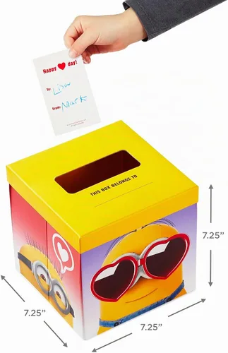 Vista 3 de Hallmark Minions - Tarjetas de San Valentín y buzón para intercambio de clases escolares para niños