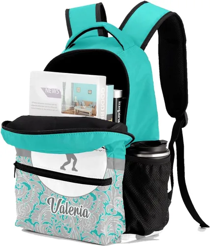 Vista 4 de Personalizado Nombre Personalizado Jugador de Softbol Unisex Mochila para Niños Niños Personal de Oficina Diario, personalizado 3, Mochilas Daypack