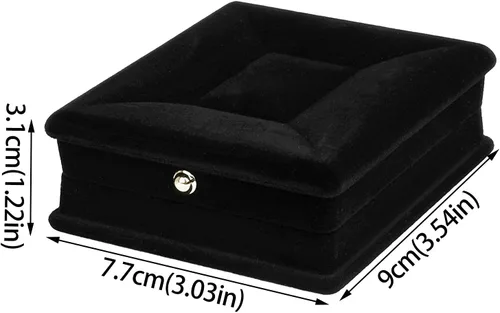 Vista 3 de Joyero organizador para mujeres y niñas caja colgante de Catena regalo de Collana Velluto Esposizione Confezioni joyero de viaje caja de pecho 31235