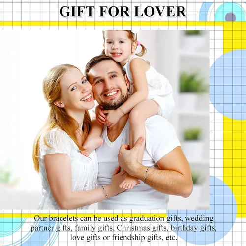 Vista 7 de Hicarer Pulseras de promesa, pulseras de amistad para el regreso a clases, juego de dijes a distancia para amigos, mujeres y niñas, regalo del día