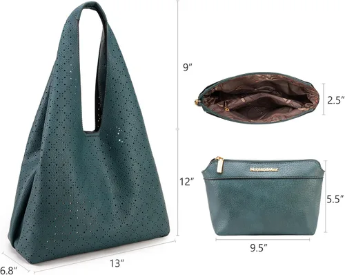 Vista 4 de Montana West Hobo Bags for Women Slouchy Shoulder Purses and Handbags
