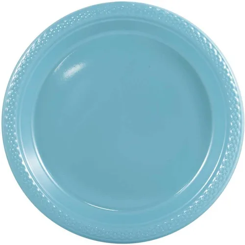 Vista 38 de Platos para fiesta de plástico redondos y cuadrados colorido de 7, 8, y 9 pulgadas, 10/20 platos por paquete, Negro