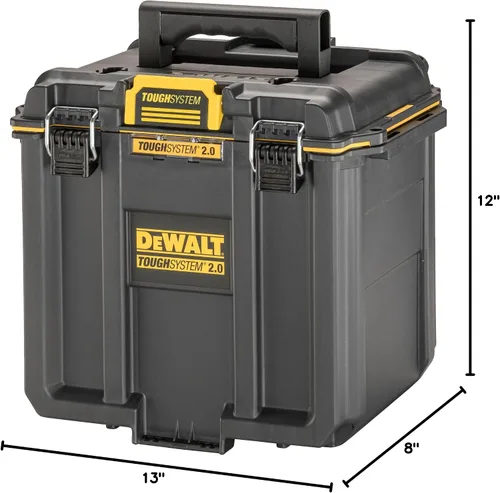 Vista 40 de DEWALT TOUGHSYSTEM 2.0 Caja de herramientas profunda compacta y duradera con divisores extraíbles (DWST08035)