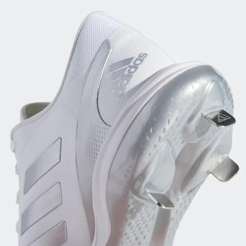 Vista 7 de Adidas Zapato de béisbol EG5634 para mujer, negroplateadoblanco