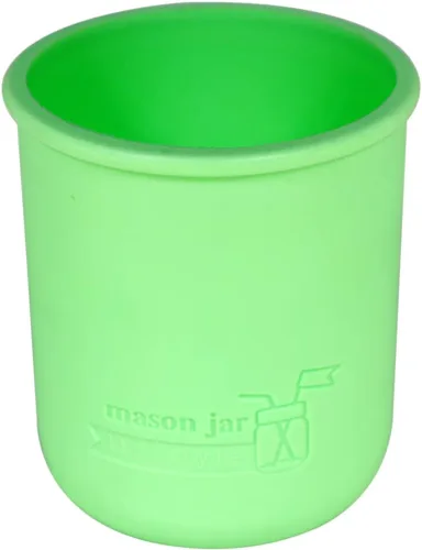 Vista 10 de Mason Jar Lifestyle Pinta de boca ancha de silicona de 16 onzas para proteger la pelota, Kerr, tarros de conservas (4, Americana Multicolor)